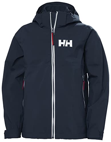 Helly Hansen Junior Unisex Jr Rigging Rain Jacket, Marineblau, 14