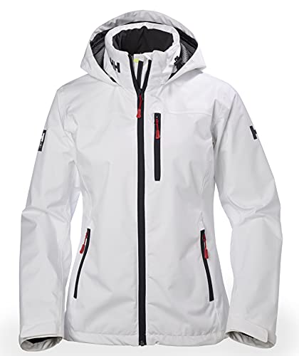 Helly Hansen Damen W Crew Hooded Jacket, Weiß, M