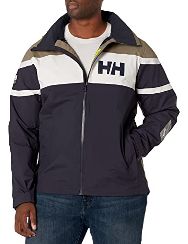 Helly-Hansen Herren Salzflagge, wasserdicht, Winddicht, atmungsaktiv, Segeljacke, Salzflagge, wasserdicht, Winddicht und atmungsaktiv, 995 Graphitblau, XXL